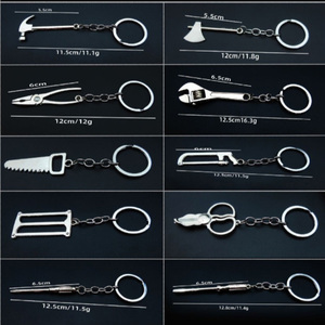 Porte-clés mini-outils de simulation transfrontalier : clé à molette, pinces, marteau – Cadeau créatif pour homme - Product Image 2