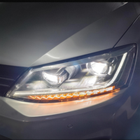 Faros Delanteros LED DRL con Lente de Proyector para Jetta MK6 2012 2013 2014 2015 2016 2017, Sistema de Iluminación Automotriz, Plug and Play