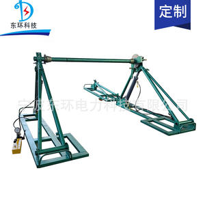 Cadre de support de câble de levage détachable sur mesure, grand enrouleur de câble, frein à disque hydraulique combiné horizontal, câble MV&HV - Product Image 3