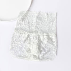Culottes en dentelle pour femmes, taille haute, sexy, transparentes, string, grande taille, hanches, abdomen, sans couture, antibactériennes, respirantes, pur coton - Product Image 6