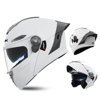 Casque de moto modulaire à visière rabattable, double visière, coque en ABS, pour MX, VTT, conduite tout-terrain, OEM