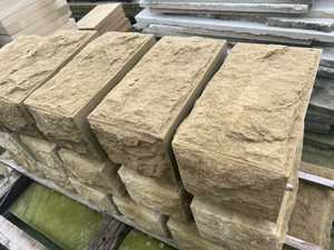 Chine doré jaune <span class=keywords><strong>grès</strong></span> or <span class=keywords><strong>Beige</strong></span> dalle carrelage <span class=keywords><strong>pavé</strong></span> pierre d'adaptation Iin bushhammered finition antidérapante - Product Image 5