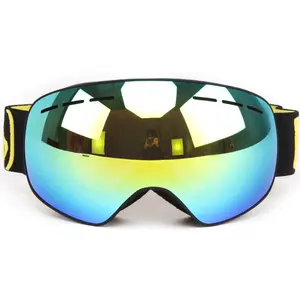 En kaliteli kayak göz koruması anti sis aynalı manyetik Snowboard kar gözlükleri bayanlar kayak gözlüğü