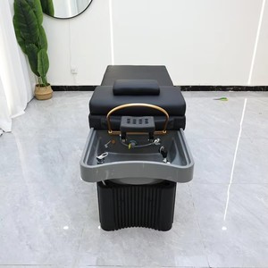 Lit de <span class=keywords><strong>lavage</strong></span> de <span class=keywords><strong>cheveux</strong></span> professionnel pour salon de coiffure <span class=keywords><strong>sans</strong></span> tuyaux, lit inclinable pour salon de coiffure avec réservoir d'<span class=keywords><strong>eau</strong></span> de 90L et chauffage - Product Image 5