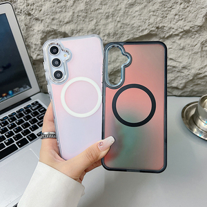 <span class=keywords><strong>Coque</strong></span> <span class=keywords><strong>de</strong></span> <span class=keywords><strong>téléphone</strong></span> couleur dégradée mate effet laser pour Galaxy A57 A17 A27 A56 A55 <span class=keywords><strong>A54</strong></span>, étui magnétique coloré pour Samsung S26 Ultra S25 - Product Image 2