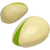 Balles anti-stress en pistache avec logo personnalisé, jouet sensoriel en mousse souple pour soulager l'anxiété, cadeau promotionnel, nouveauté