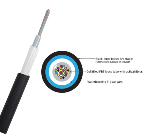 HGCABLE Indoor/Outdoor GYFXY Cable Duct Aerial Fiber Optic Cable G652D 1-24 Cores Customizable Guangdong