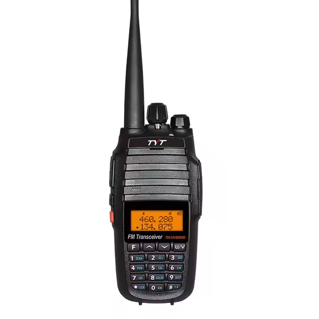 TYT TH-UV8000D Walkie Talkie 10W Long Distance Dual Band FM Portable Two Way Radio Walkie Talkie VHF UHF 136-174MHz 400-520MHz