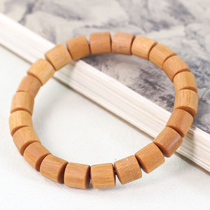 Nueva Pulsera de Sándalo con Cuentas de Barril de 8mm, Hilo Único, Cuentas de Oración de Madera, Estilo Retro Chino Unisex - Product Image 2