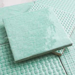 140*140mm de cristal variación <span class=keywords><strong>desigual</strong></span> de porcelana hecha a mano de la pared de azulejos portugueses azul para el hogar moderno Bar decoración Interior - Product Image 1