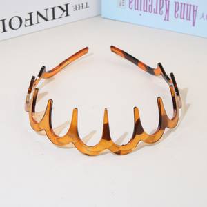 Banda para el pelo dentada simple de estilo coreano Moda para <span class=keywords><strong>mujer</strong></span> y aro para el pelo al por mayor de bandas para el pelo clásicas calientes - Product Image 6