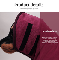 Peignoir pour chien en microfibre premium, fournitures pour animaux de compagnie en gros, peignoir de séchage rapide pour animaux, source d'usine, multi-tailles, B2B
