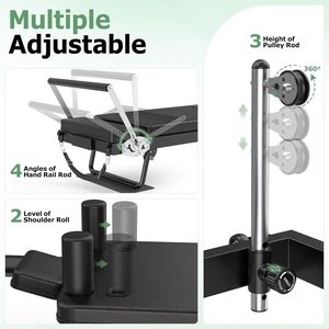 CZFITT - Equipo de Pilates Plegable Grande, Cama de Yoga para Ejercicios de Core, Fitness en Casa, Pérdida de Peso, Máquina de Pilates Reformer de 197 cm - Product Image 5