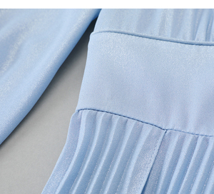 <span class=keywords><strong>Robe</strong></span> Cheongsam à manches longues <span class=keywords><strong>pour</strong></span> femmes, élégante, mode <span class=keywords><strong>de</strong></span> haute qualité, à volants, plissée, brillante, vente en gros - Product Image 4