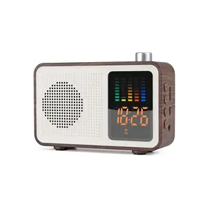 Mini Wireless Speaker Beautiful and Portable TF-Card Support Digital Clock Speaker