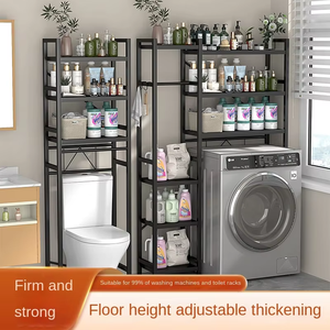 Étagères de rangement de salle de bain en métal multicouche avec design sur pied pour machines à <span class=keywords><strong>laver</strong></span> et vaisselle efficaces et pratiques - Product Image 1