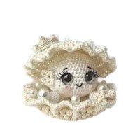 Nouvel Arrivage Kit de Crochet Poupées en Peluche Courte Faite Main en Forme de Coquillage Colorées Accessoires de Bureau Très Vendus À partir de 3 Ans