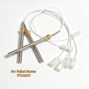 Allumeurs pour poêles à granulés, résistance de <span class=keywords><strong>bougie</strong></span> <span class=keywords><strong>d</strong></span>'<span class=keywords><strong>allumage</strong></span> pour poêles à granulés HT62647 avec filetage gaz 3/8 pouces pour les modèles Qlima Ravelli Ecoteck - Product Image 1
