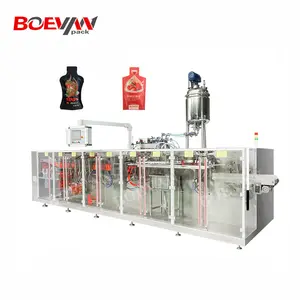 BHD-130S Oral Liquid Packing Machine Shaped Bag Form Fill Seal Energy Drink Doypack Standup Pouch Packing Machine