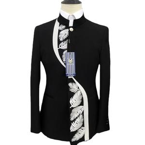 Ensemble De Costume Décontracté <span class=keywords><strong>Homme</strong></span> 2 Pièces S-5XL EUR 46-<span class=keywords><strong>60</strong></span>, Veste Blazer Et Pantalon, Col Mao, Simple Boutonnage, Style Boutique - Product Image 6