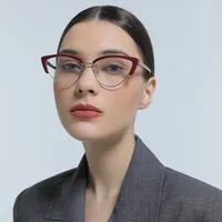 थोक कस्टम लोगो प्रिंटर के लिए फैशन बिल्ली आँखें फ्रेम ऑप्टिकल फ्रेम चश्मा महिलाओं