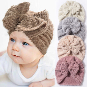 Gorro de Bebé Europeo y Americano, de Algodón Transpirable, Unisex, Cálido, con Lazo de Felpa, para Bebés y Niños Pequeños, Otoño/Invierno, Nuevo - Product Image 1