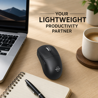 Mouse Optik Nirkabel Wooking WM 5.0 2.4G Dual Mode Ringan DPI Dapat Disesuaikan Klik Senyap RGB Backlit Stok Tersedia untuk Kantor dan Gaming