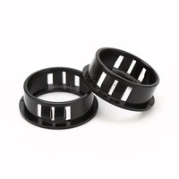 200 PIÈCES/1 LOT – Passant de câble en nylon noir à clipser, type boucle, pour protection de fil, anneau de gaine de câble, bouchon de trou de câble 8-50mm
