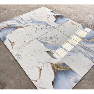<span class=keywords><strong>Carrelage</strong></span> <span class=keywords><strong>de</strong></span> sol en porcelaine <span class=keywords><strong>de</strong></span> luxe 600x1200mm, veinage doré, pleine masse, effet marbre, émaillé et poli pour salon - Product Image 2