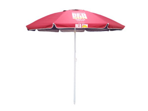 ร่มชายหาดพกพาแบบแมนนวลขนาด 6.5 ฟุต ลดราคาพิเศษ ร่มกันแดดแบบพับได้ 2 ตอน พร้อมสมอทราย สำหรับเดินทางท่องเที่ยวกลางแจ้ง - Product Image 1