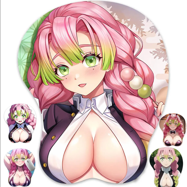 3D Anime Girl Mouse Pad, Soft Gel Wrist Rest, Ergonomic Gaming Mat, Custom Mouse Pad
