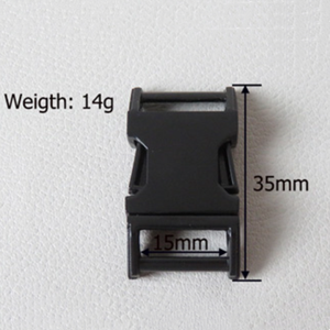 Custom15mm 20 Mét 25 Mét Pet Dog Collar Paracord Kim Loại D Vòng Trượt Belt Loop Side Phát Hành Khóa Phụ Kiện Ngoài Trời Phần Cứng - Product Image 3