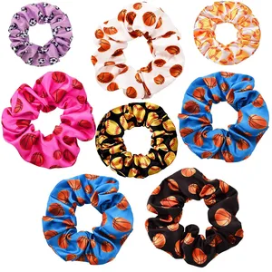 2022 Europa y América patrón deportivo lazo para el cabello bandas para el cabello baloncesto voleibol fútbol <span class=keywords><strong>pelo</strong></span> Scrunchies para el <span class=keywords><strong>Deporte</strong></span> - Product Image 3