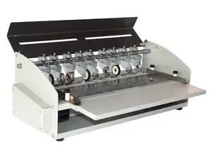 H500 otomatik kağıt Creaser perfore/elektrik dijital Creaser/dijital A4 kağıt kırma makinesi kağıt perfore makinesi