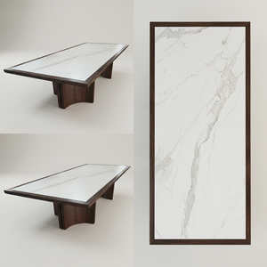 Estación de Trabajo Ejecutiva Premium de Madera Natural, Amplia y Espaciosa, Superficie Lisa, Estructura Estable con Orificio para Cables, Cajón de Almacenamiento para Laptop - Product Image 2