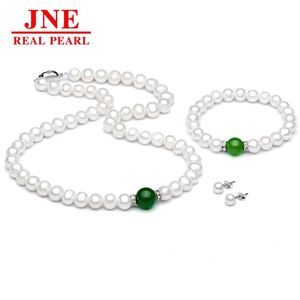 Kalung Mutiara Alami Kalung Mutiara Paduan Kalsedon Simpul Yuanbao Hadiah Hari Ibu untuk Orang Tua - Product Image 5