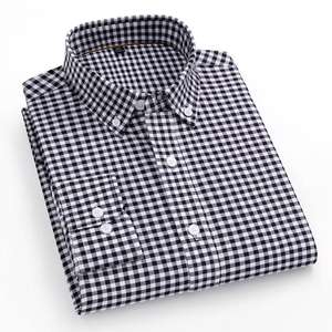 Camisa Retro a Cuadros para Hombre, 100% Algodón, Suministro ODM - Product Image 4