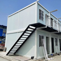 DXH Fournisseurs Chinois – Maison Conteneur Modulaire Préfabriquée à Double Étage Facile à Assembler, Luxe Moderne, 20ft 40ft, Bureau et Chambre
