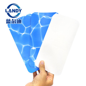 Patch de réparation adhésif pour revêtement de piscine Landy, PE imperméable, petit 10x20cm, grand 20x30cm, pour la réparation des trous - Product Image 3