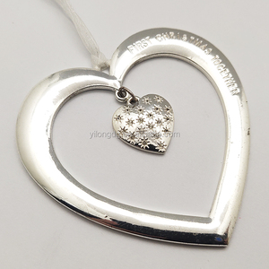 In lega di zinco cuore ciondolo <span class=keywords><strong>natale</strong></span> <span class=keywords><strong>primo</strong></span> <span class=keywords><strong>natale</strong></span> insieme ornamento con ciondolo appeso - Product Image 3