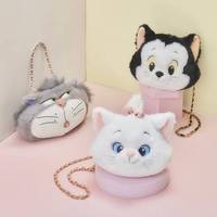 Sac à bandoulière en peluche Kawaii personnalisé avec certification CE EN71 CPC, sac à bandoulière en forme de chat de dessin animé avec chaîne, fabrication ODM/OEM