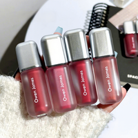 Rouge à lèvres mat waterproof en gros, tube argenté, gloss à lèvres velours brumeux, longue tenue, non-transfert, blanchissant, marque privée