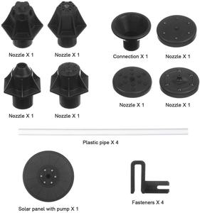 Pompe à eau pour fontaine de bain d'oiseaux, 900 m, appareil à énergie solaire avec lumière LED, batterie de secours - Product Image 3