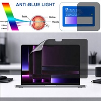 Filter Privasi Bebas Gelembung Perekat Penuh 22.5 °   Pelindung Layar Anti Spy Block Side View Anti Glare untuk Macbook Pro 14.2" A2992