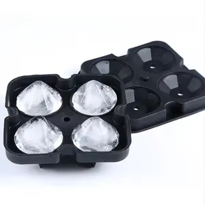 Kitchen Ice Maker Silicone ice cube mold Four-connected diamond Ice mould