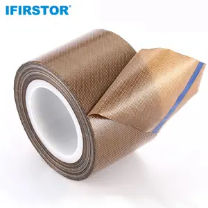 0.55mm High Temperature Retardant PTFE Adhesive Coated Fiberglass Cloth Fabric Tape