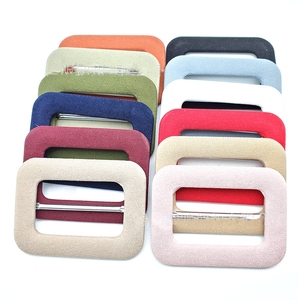 Hình Vuông Kích Thước Bên Trong 3.5Cm/4.5Cm/5Cm Có/Không Có Pin Kim Loại Tùy Chỉnh Vải Bao Phủ Vành Đai Khóa - Product Image 5