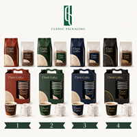 Kit de café portable pour l'extérieur avec boîte de transport, compatible réfrigérateur, filtre à café, sacs et gobelets en papier, idéal pour les voyages, personnalisation de marque par impression en héliogravure