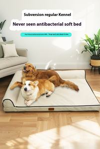Sofá rectangular de PP sólido, cama ecológica para perros, cómodo cojín de algodón, cama de invierno para mascotas, cartón extraíble, lavable y suave - Product Image 4
