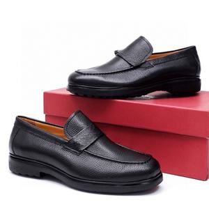 Mocasines de Hombre de Alta Calidad, Clásicos, Parte Superior de Piel de Vacuno, Suela de Goma Antideslizante, Refuerzo Envolvente, Estilo Discreto para Negocios, Ferragamos - Product Image 1